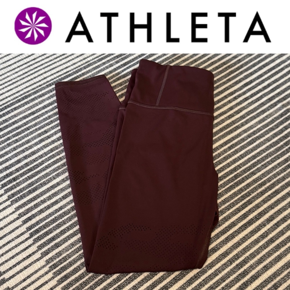 Athleta Burgundy Leggings